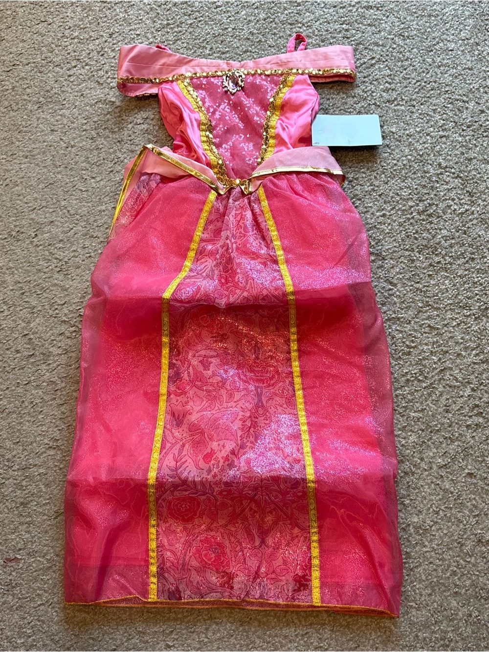 Disney Sleeping Beauty Aurora Costume Dress NEW 7 8 Halloween World Land